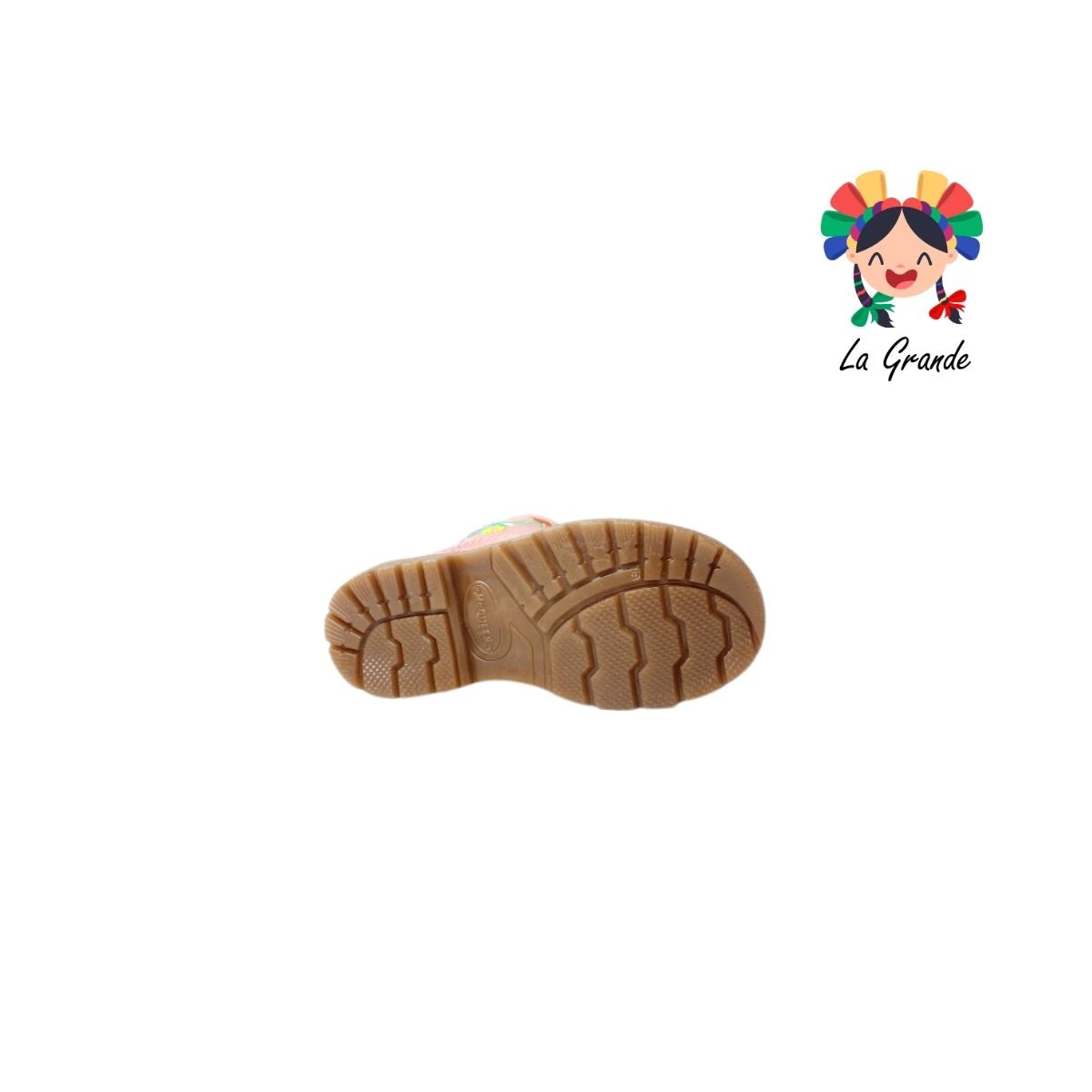 340 MC QUEEN Rosa Peach Bordado Bota Casual para Bebé y Niña