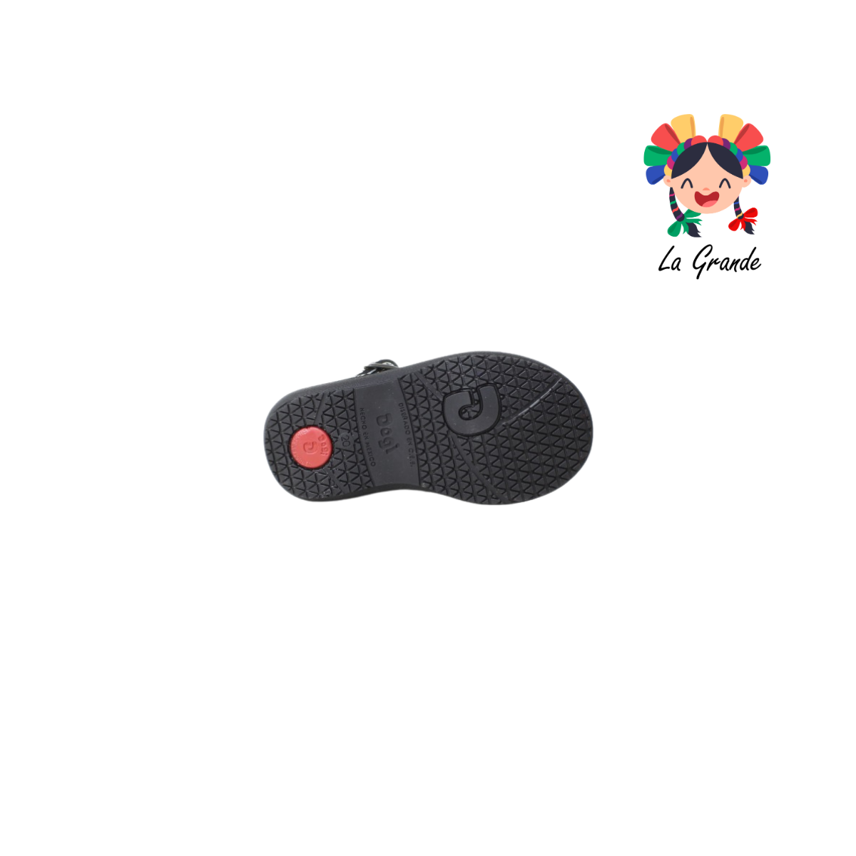 3423 DOGI Negro Charol Zapato Escolar para Bebé y Niña