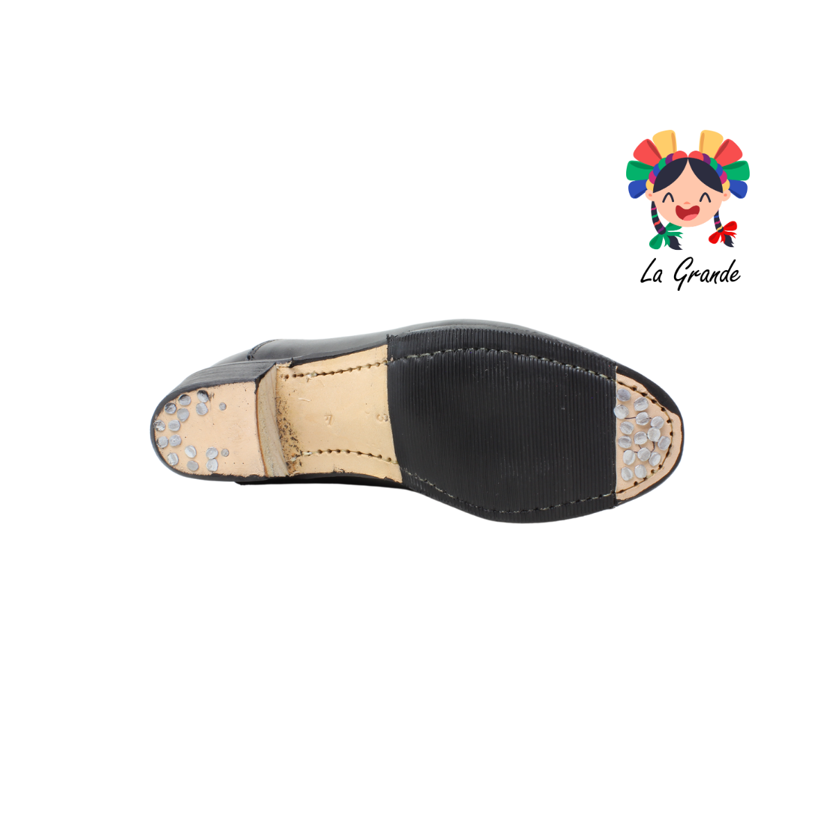 Adelita D' AIME Negro Piel Bota de Danza para Dama