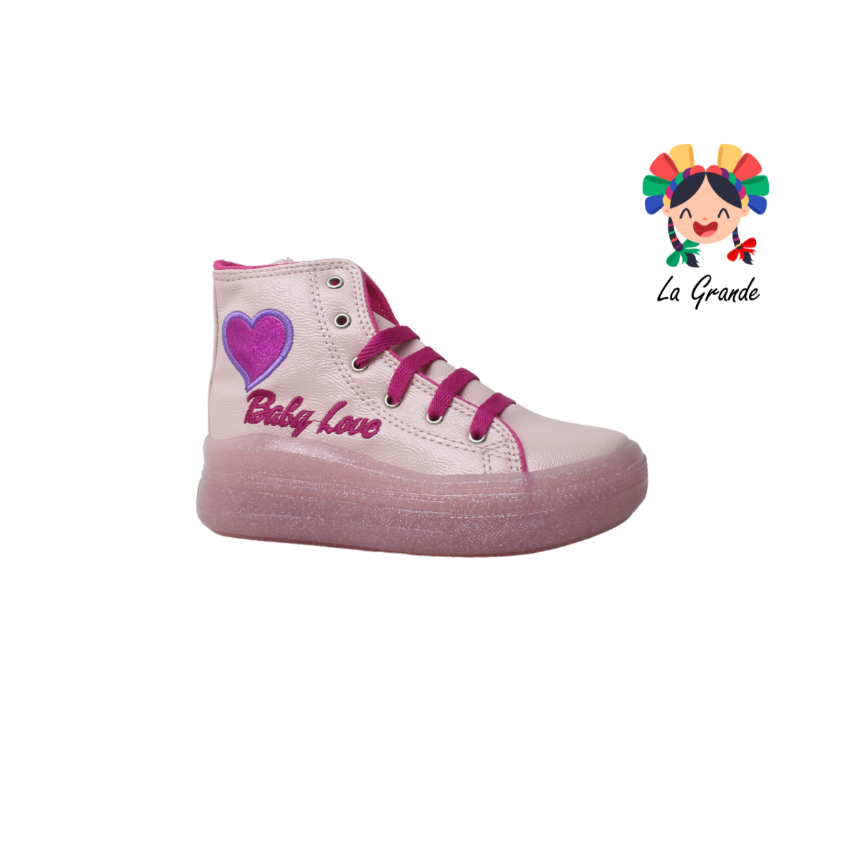 347 SCAPE Rosa Sweet Sint Tenis Casual con Luz Led para Niña
