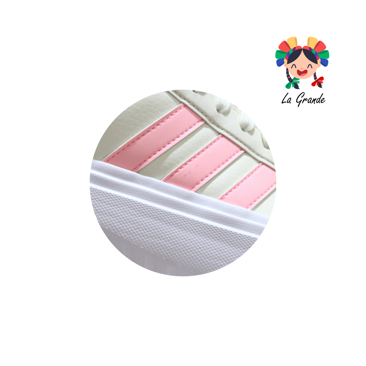 GRAND COURT PLATFORM ADD Beige Rosa Tenis Casual Importado Original Para Dama