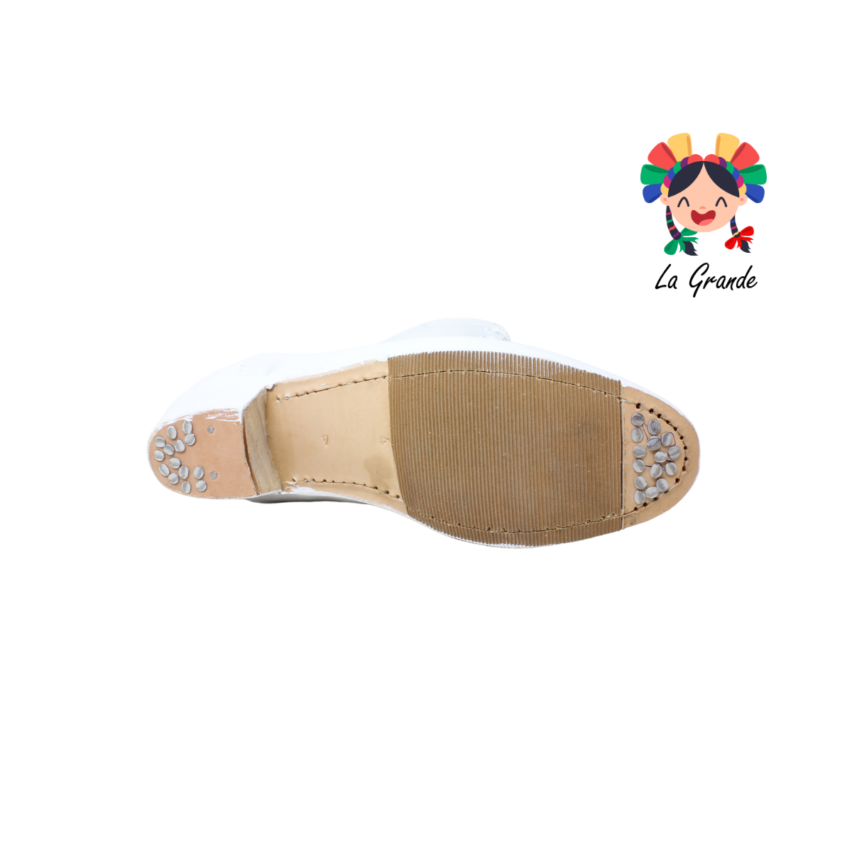 Adelita D' AIME Piel Blanco Bota de Danza para Dama