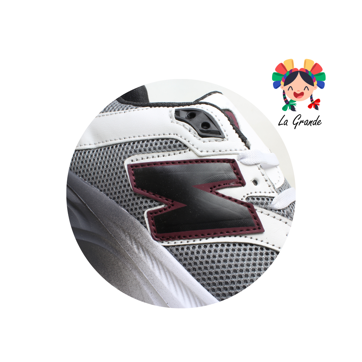 352 BOX X Oxf Bco Vino Tenis Deportivo para Caballero