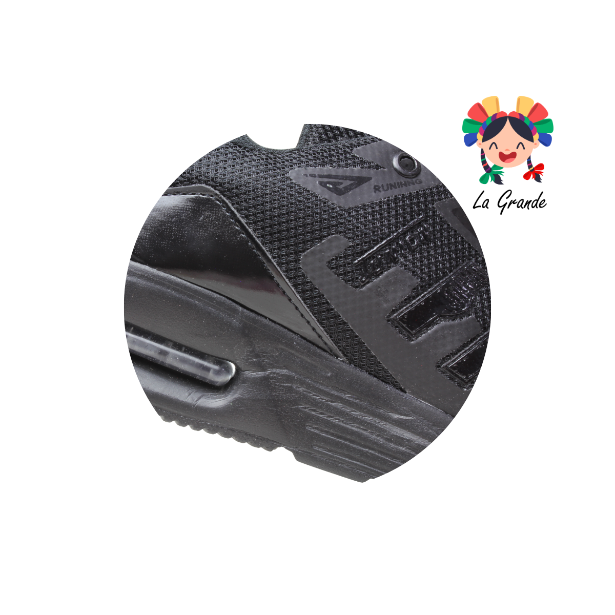 352 UNION Negro Total Tenis Deportivo con Válvula para Caballero