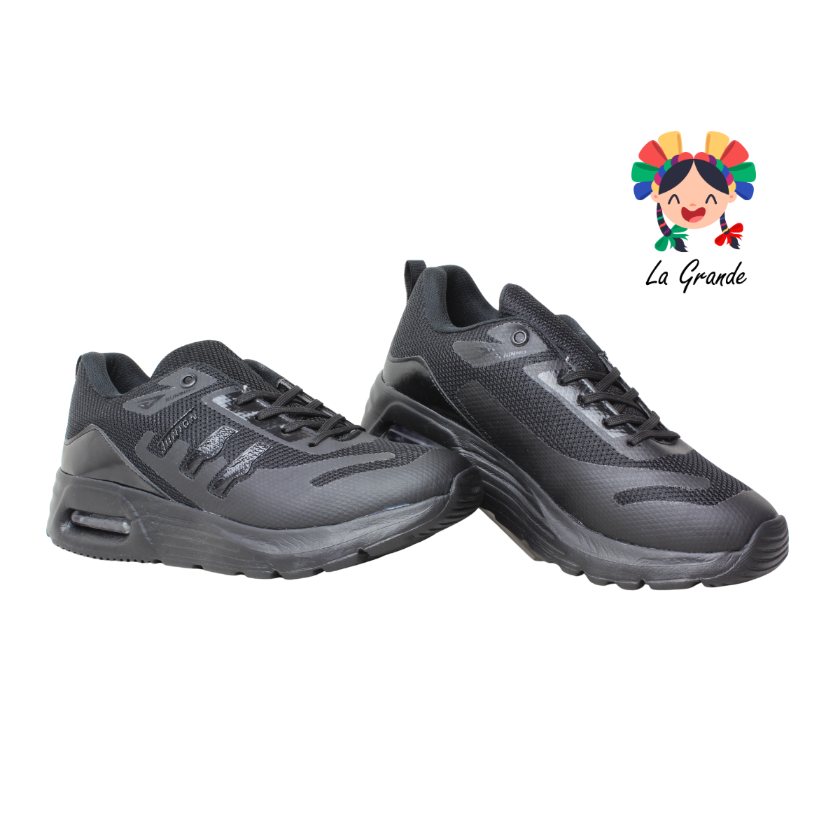 352 UNION Negro Total Tenis Deportivo con Válvula para Caballero