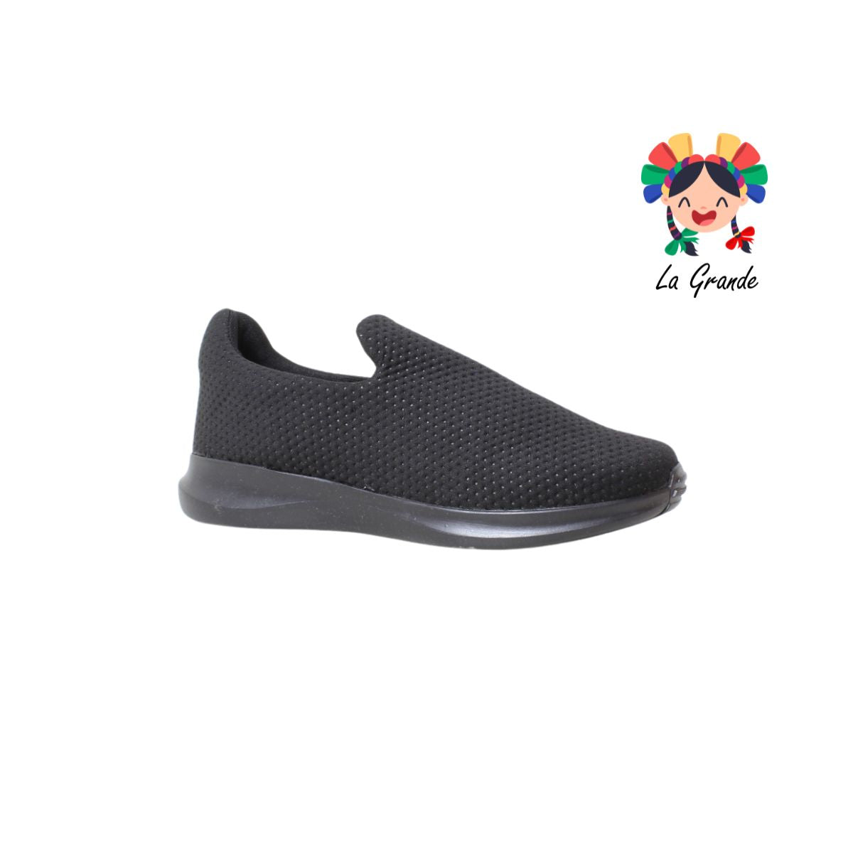 360 FERRERO Negro Textil Tenis Casual para Dama y Joven