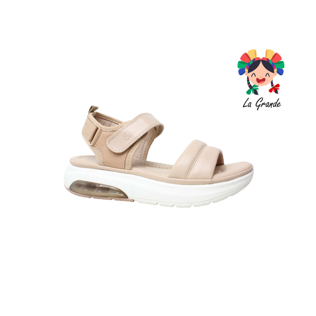 6025 PROKENNEX Nude Sint Sandalia Casual con Válvula para Dama
