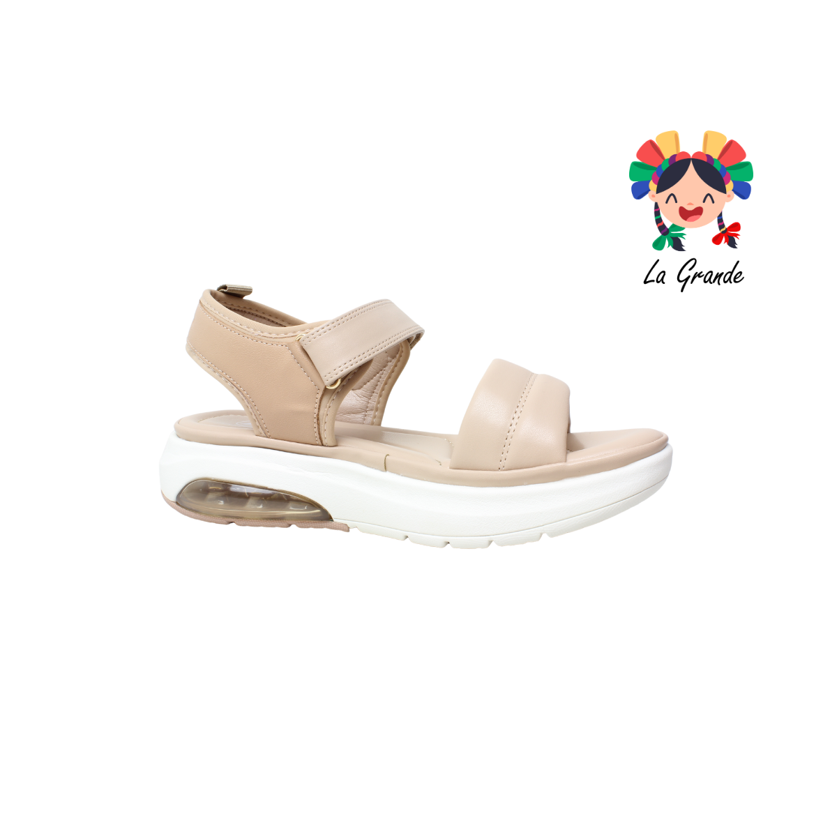 6025 PROKENNEX Nude Sint Sandalia Casual con Válvula para Dama
