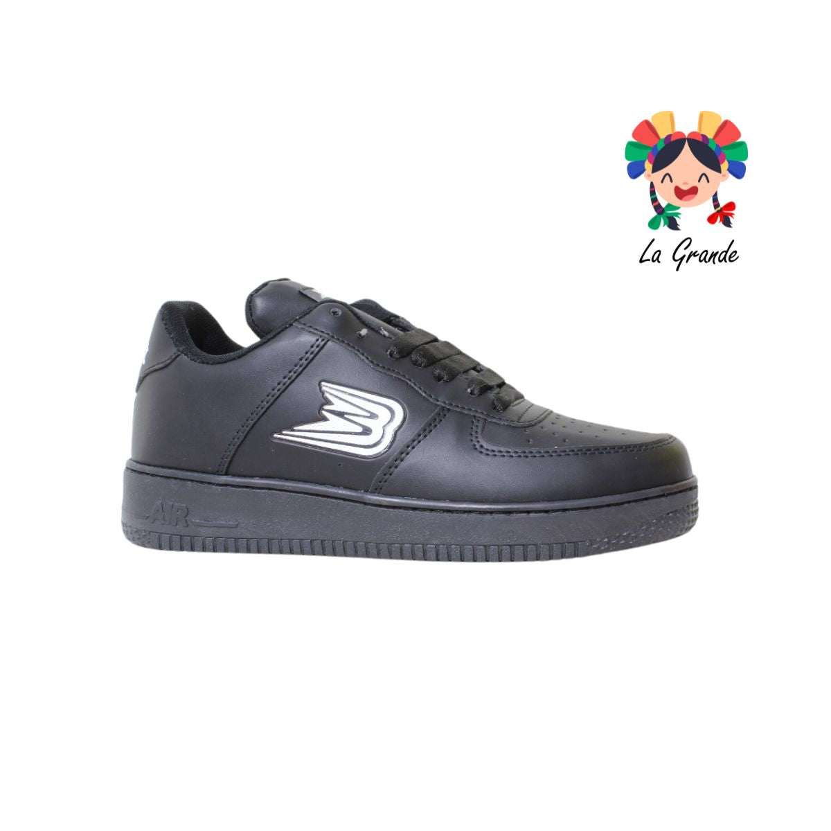 362 BOOST Negro Blanco Sintético Tenis Casual para Caballero