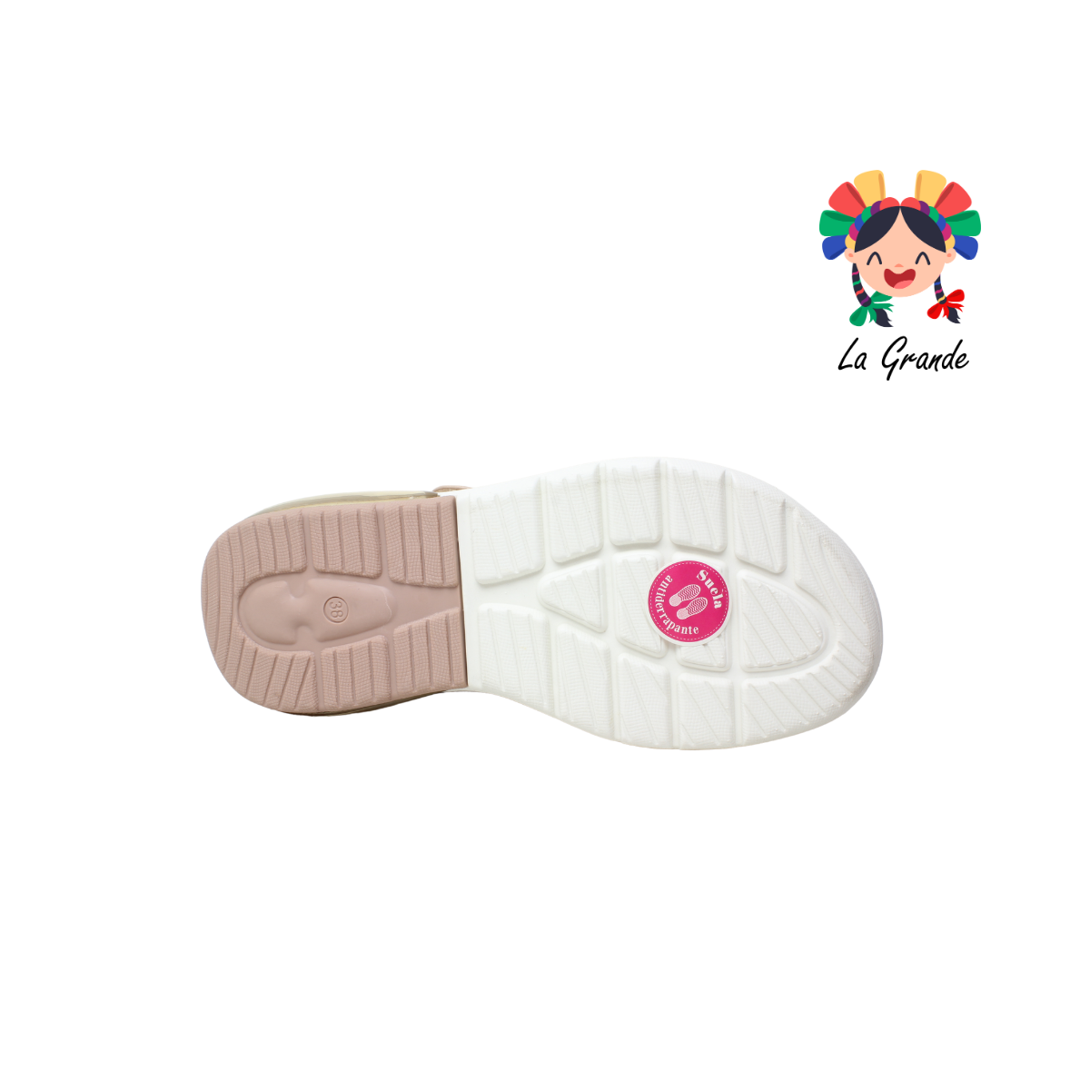 6025 PROKENNEX Nude Sint Sandalia Casual con Válvula para Dama
