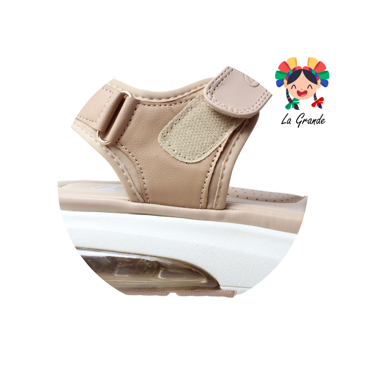 6025 PROKENNEX Nude Sint Sandalia Casual con Válvula para Dama