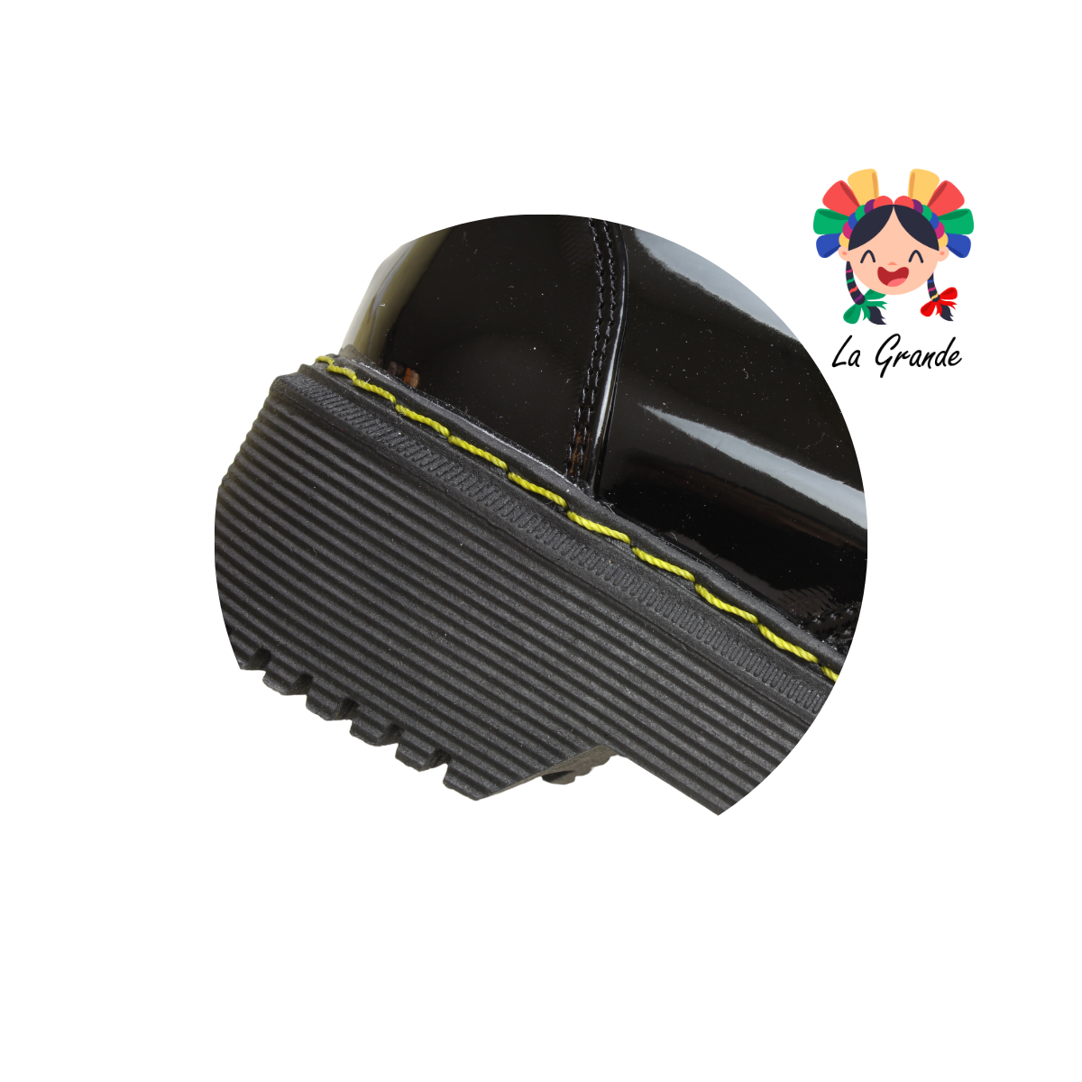 2216 MIG NACEREM Negro Charol Bota Casual para Dama