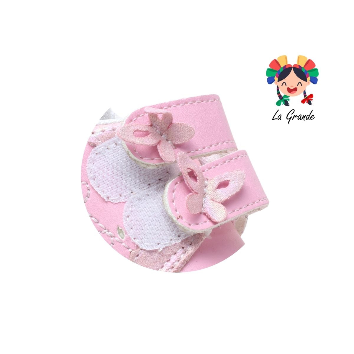 381061 PEKE KIDS Rosa Sintético Tenis Casual para Bebé