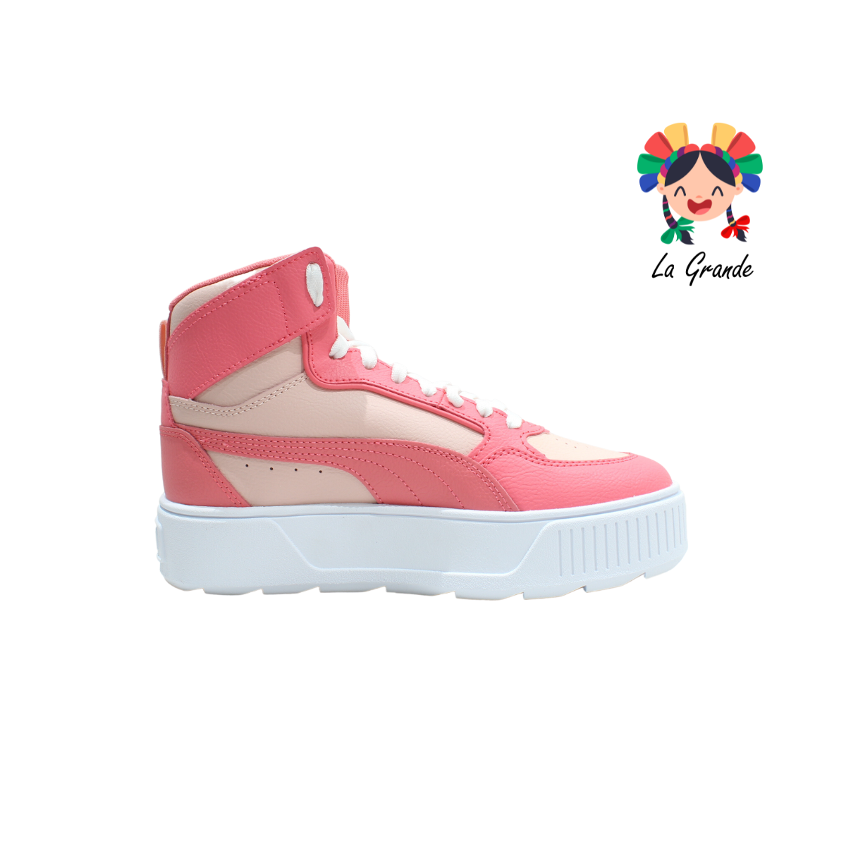 3887 PUMA Rosa Fiusha Sint Tenis Casual con Plataforma Importado