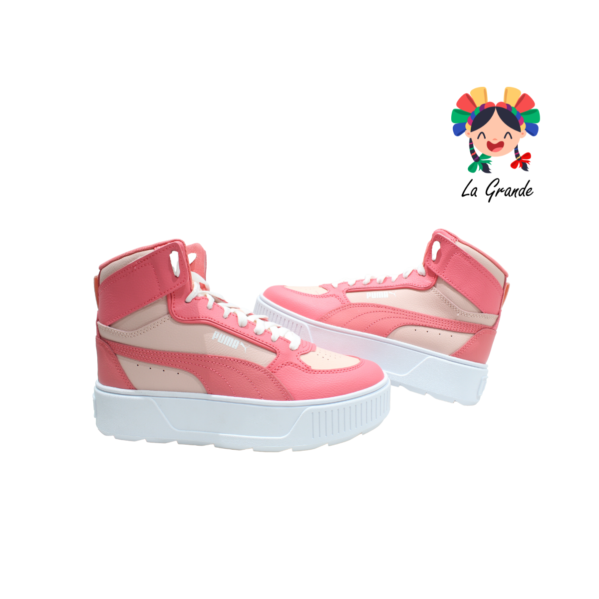 3887 PUMA Rosa Fiusha Sint Tenis Casual con Plataforma Importado Original para Dama