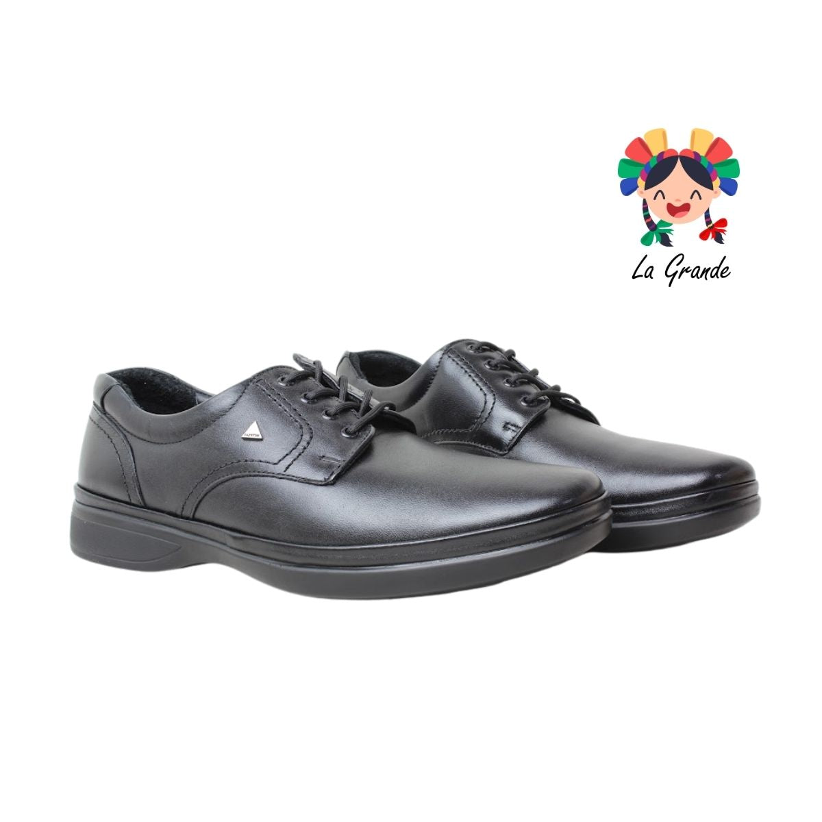 3901 PAZSTOR Negro Borrego Piel Zapato Casual para Caballero