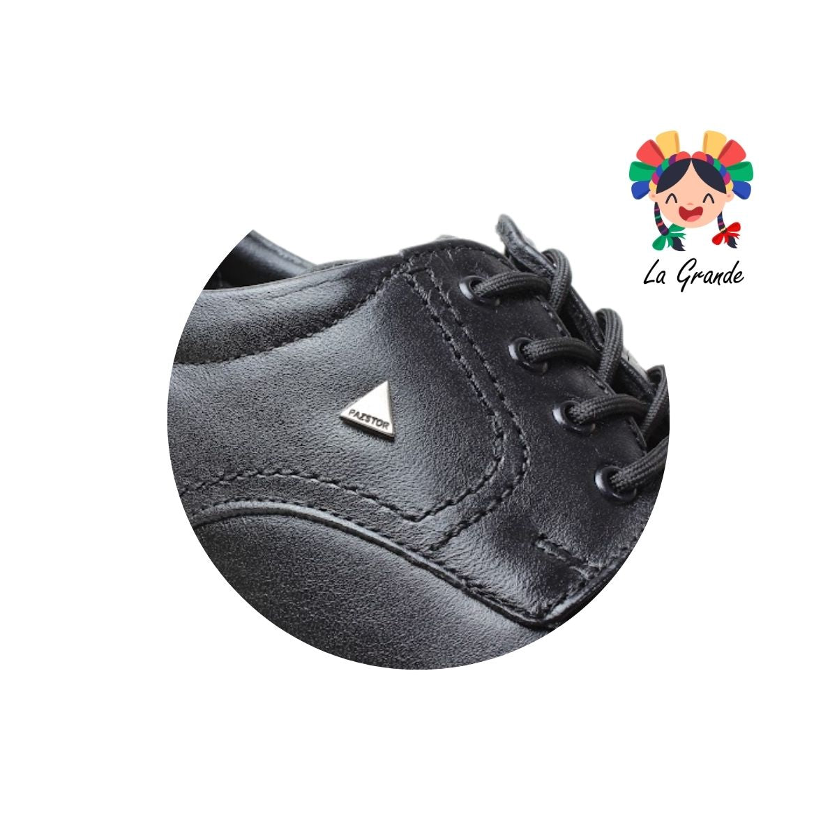 3901 PAZSTOR Negro Borrego Piel Zapato Casual para Caballero