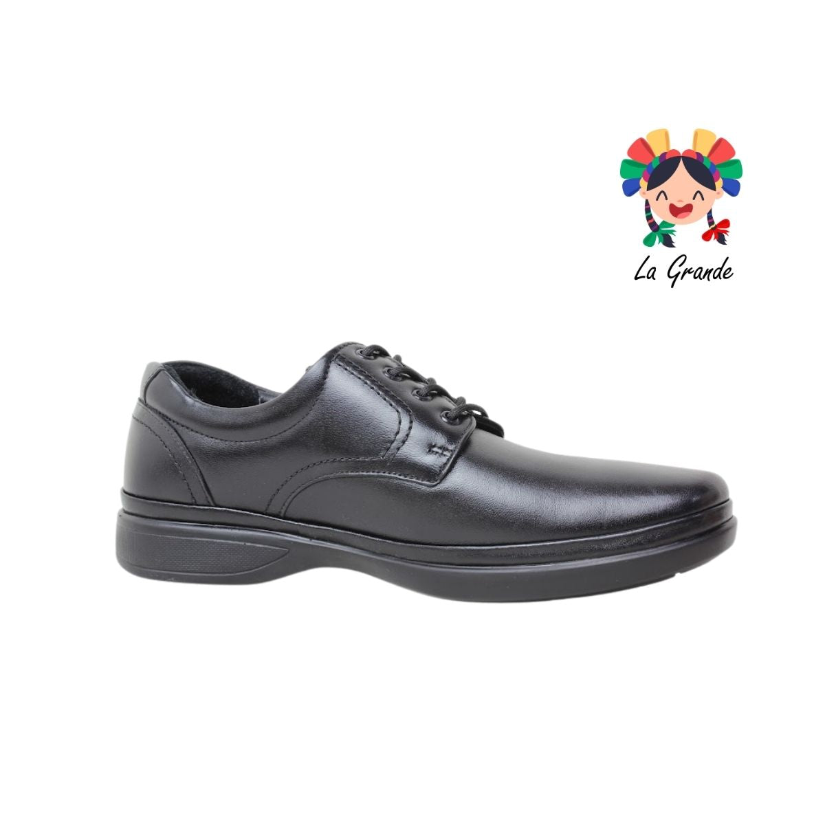 3901 PAZSTOR Negro Borrego Piel Zapato Casual para Caballero