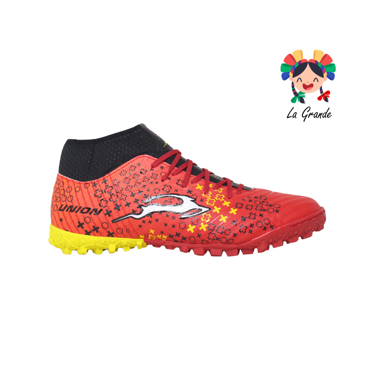 3070M UNION Rojo Ngo Ama Sint Tenis de Fútbol Rápido para Caballero