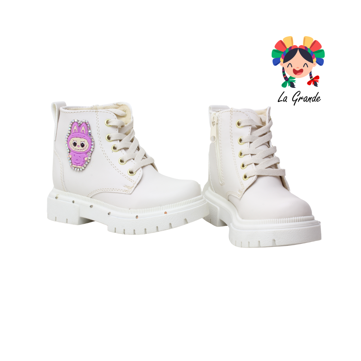 4000 LABU ANDRE LOV Latte Cabra Bota con Luz Led para Niña