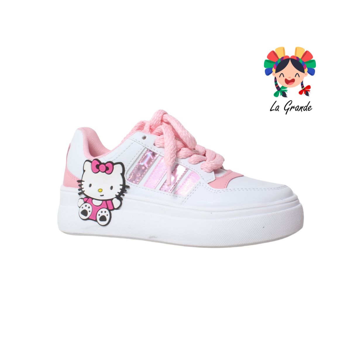 4000 FRIDAYS Bco Rosa Rosa Sint Tenis Casual para Dama