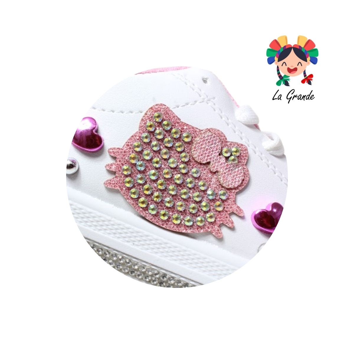 4000 SVIN Blanco Rosa Sint Tenis Casual para Niña y Dama