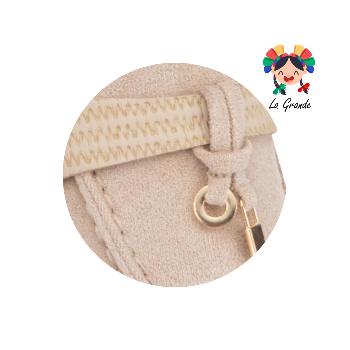 4003 SHOSH Taupe Sint Zapato tipo Mocasín para Dama