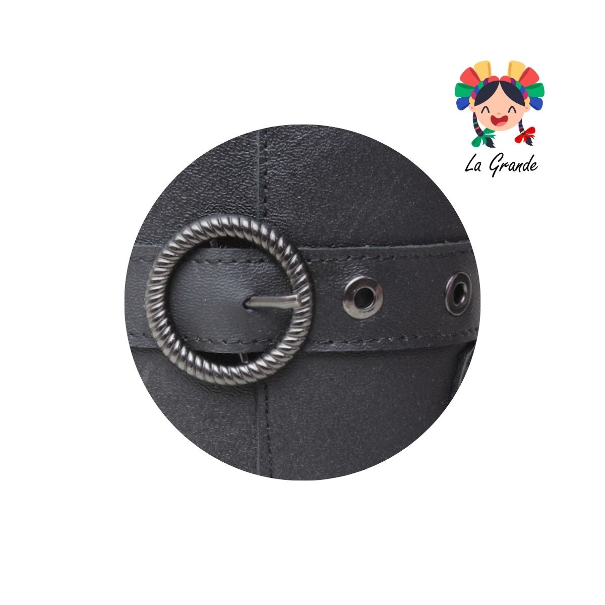 4004 BRIANDA Negro Piel Bota para Dama