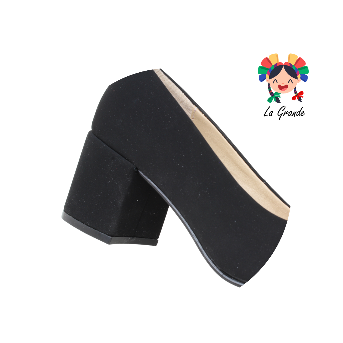 403 MARI ROSS Negro Nobuck Zapatilla de Vestir para Dama