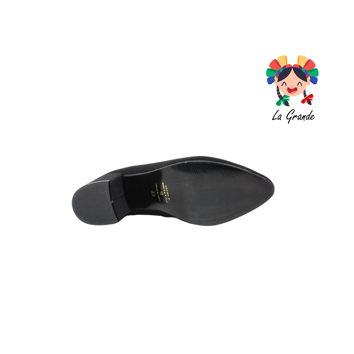 403 MARI ROSS Negro Nobuck Zapatilla de Vestir para Dama