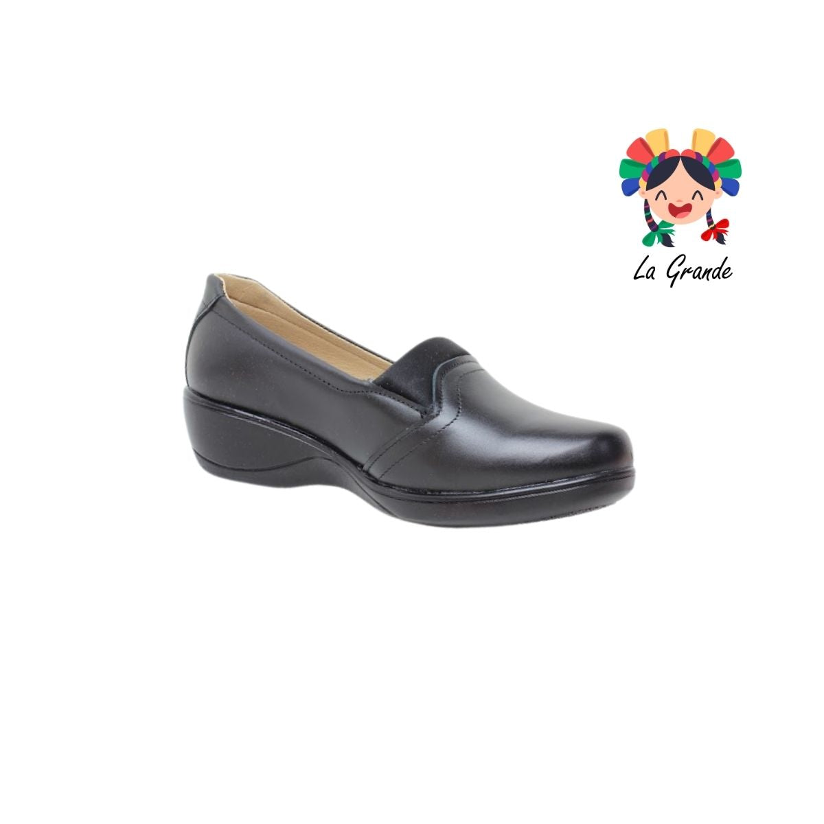 408 CHELITAS Negro Piel Zapato Casual para Dama
