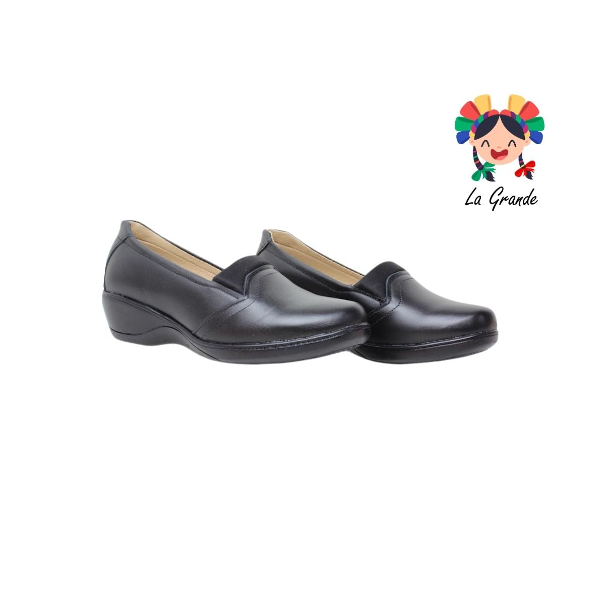 408 CHELITAS Negro Piel Zapato Casual para Dama