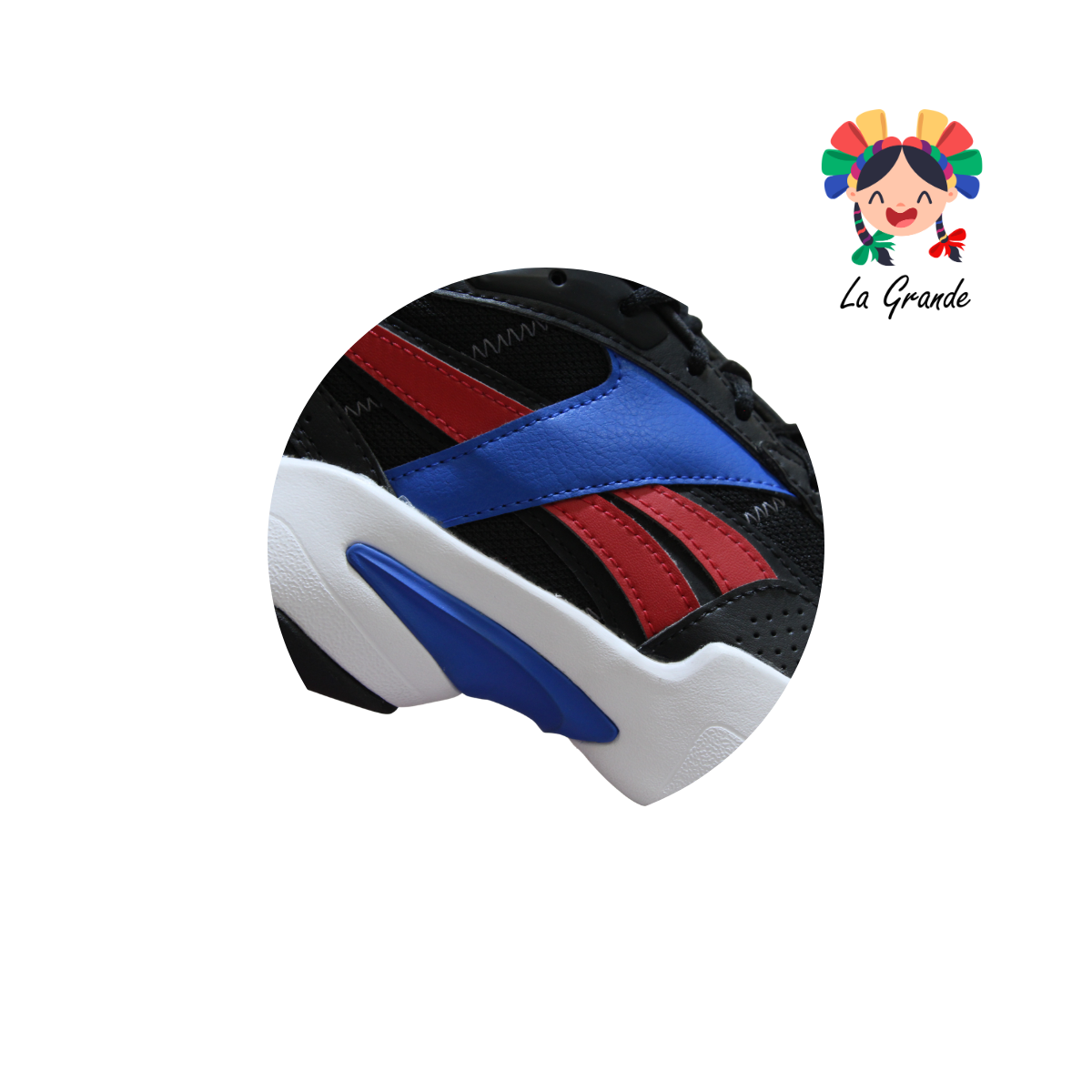 SPRING RBK Ngo Rojo Azul Tenis Deportivo Importado Original para Dama y Joven