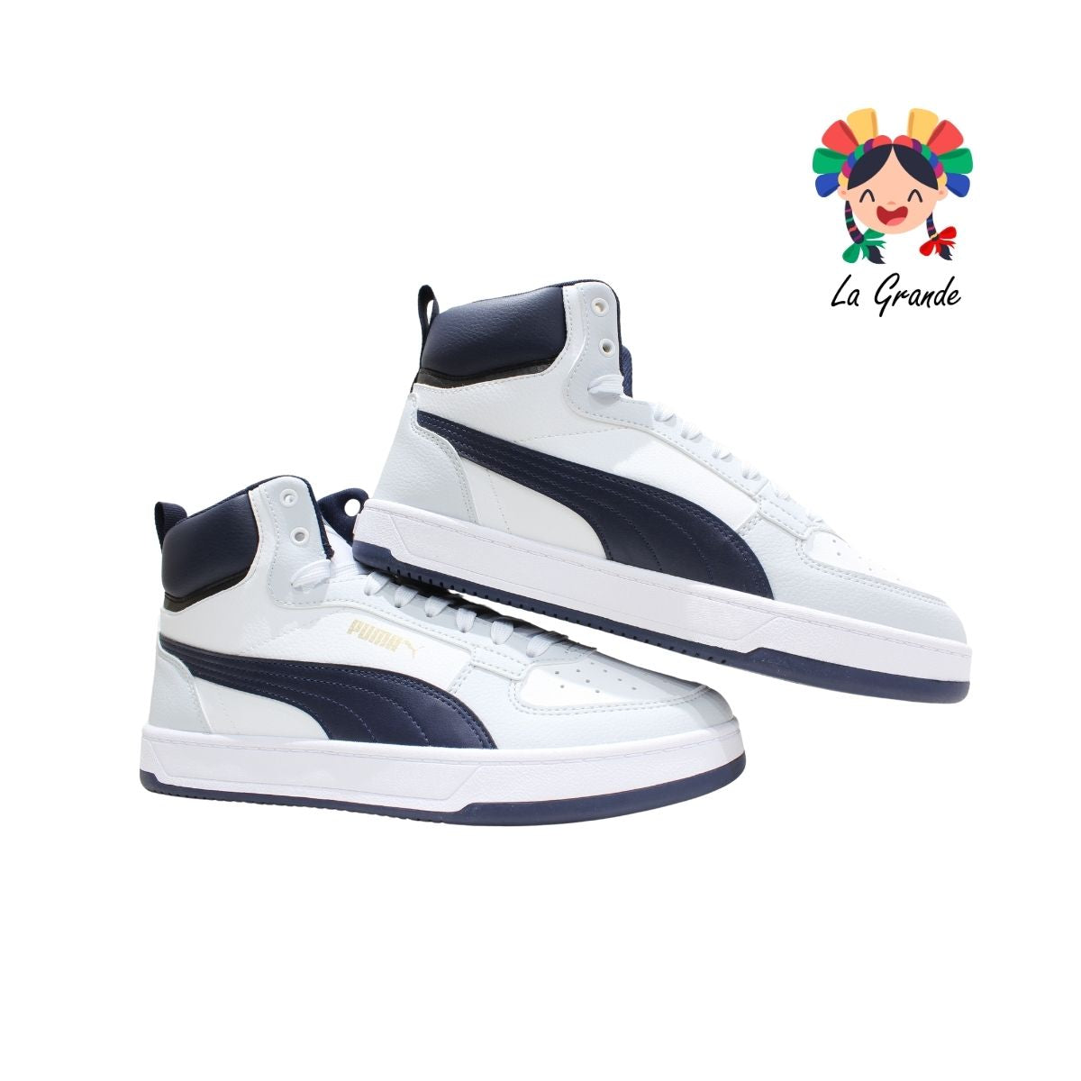 4205 PUMA Azul Mno Bco Sint Tenis Casual Importado Original para Dama y Joven