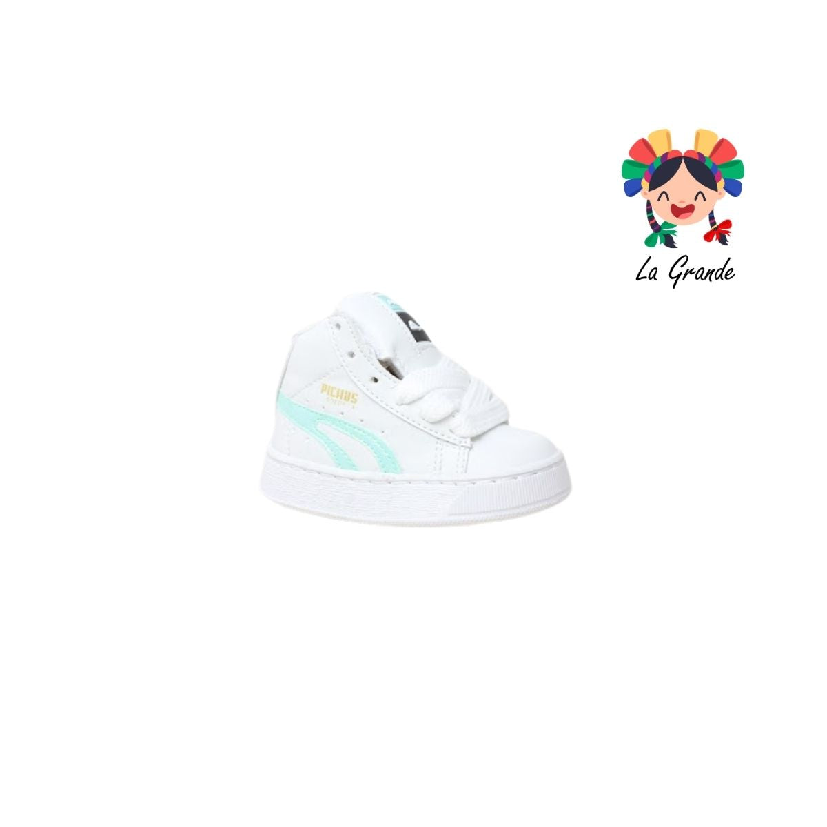 420 PICHUS Blanco Menta Sintético Tenis Casual para Bebé