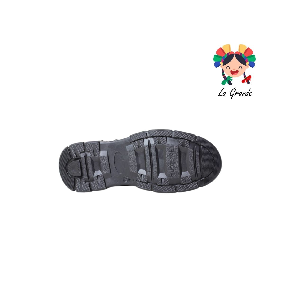 8004 BUGATY SHOES Negro Piel Zapato Escolar para Niño y Joven