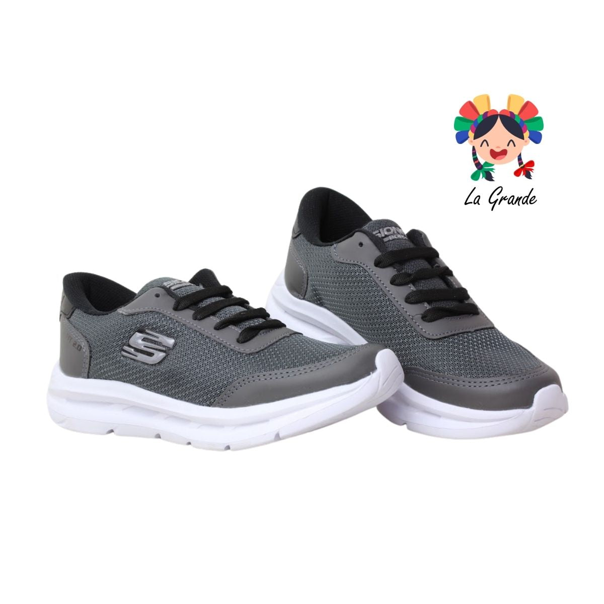 425 SIONEL Oxford Negro Tenis Deportivo para Dama y Joven