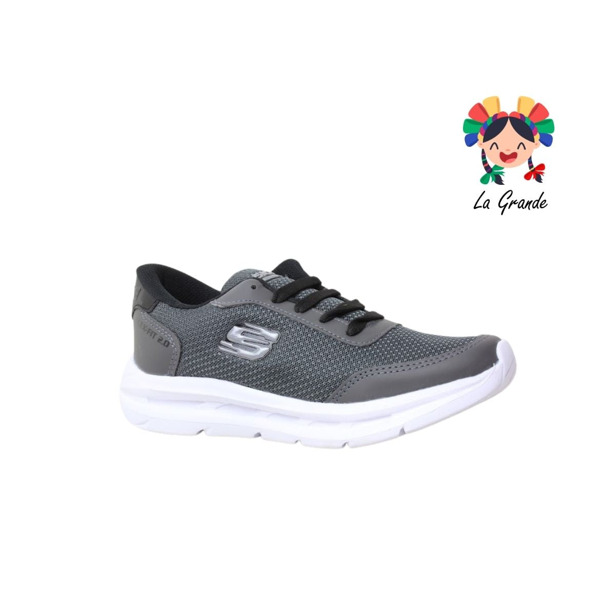 425 SIONEL Oxford Negro Tenis Deportivo para Dama y Joven