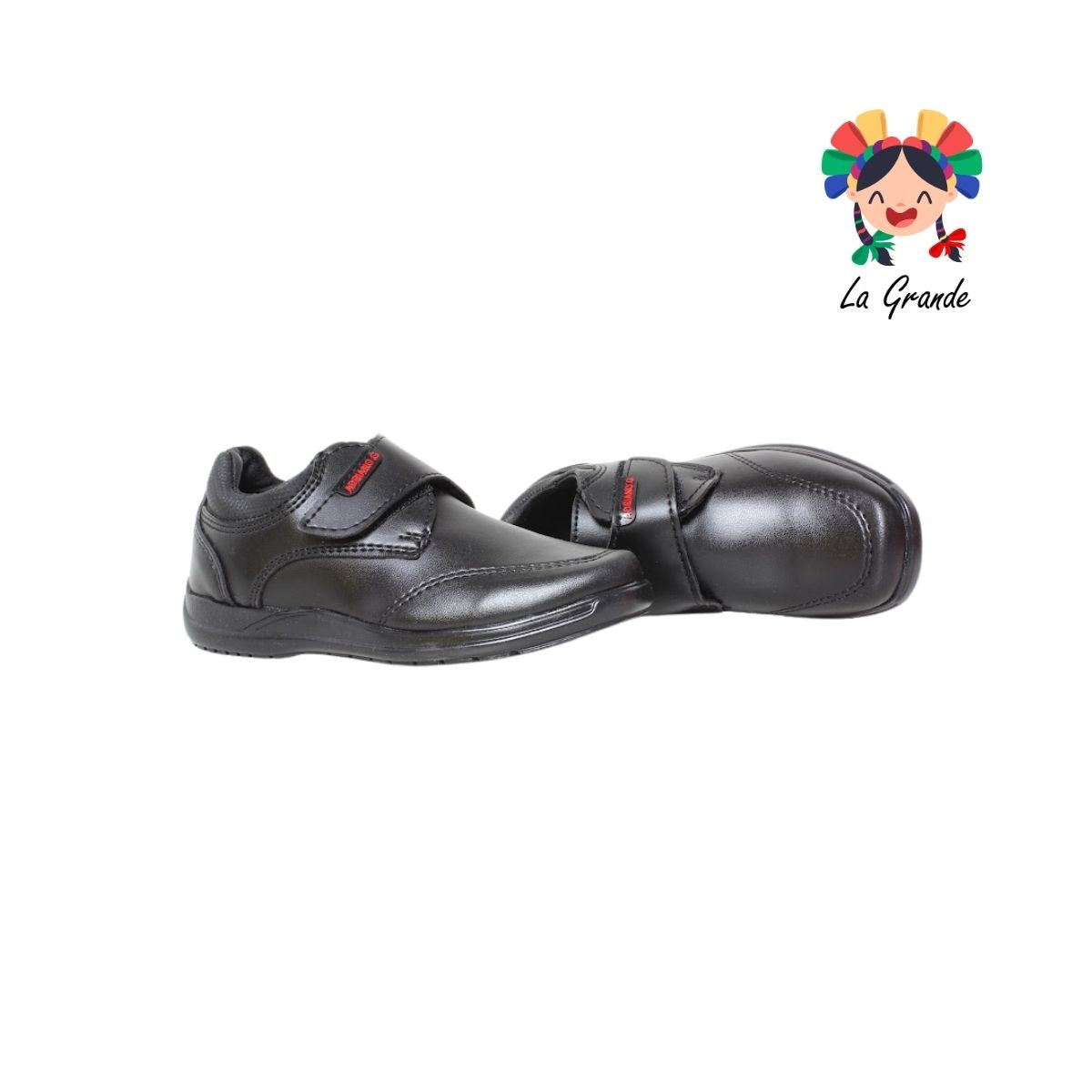 435 ADRIANO GIANETTI Negro Sintético Zapato Escolar para Niño