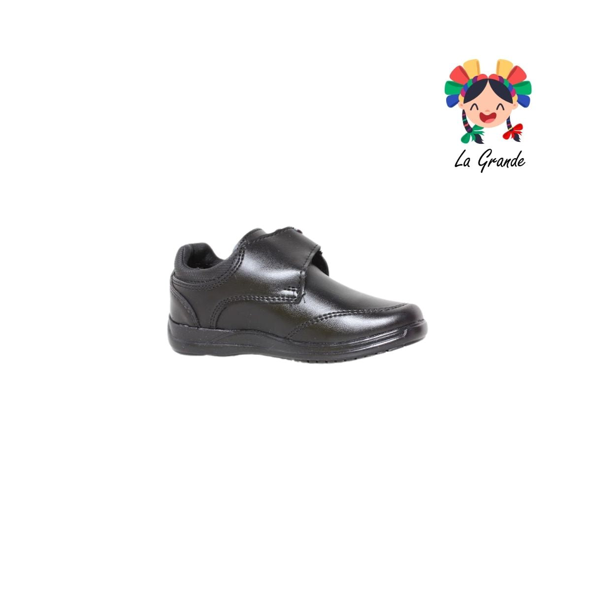 435 ADRIANO GIANETTI Negro Sintético Zapato Escolar para Niño