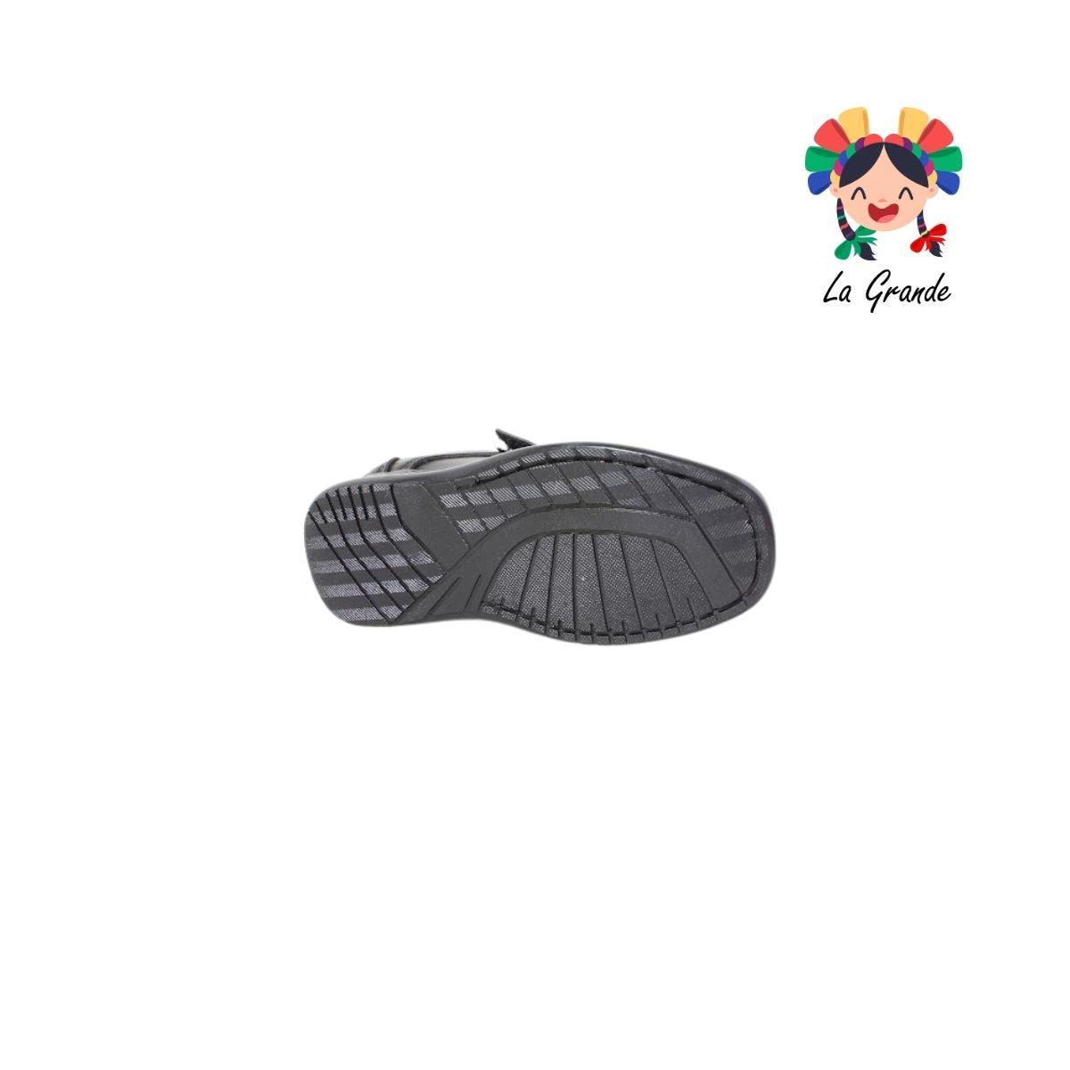 435 ADRIANO GIANETTI Negro Sintético Zapato Escolar para Niño