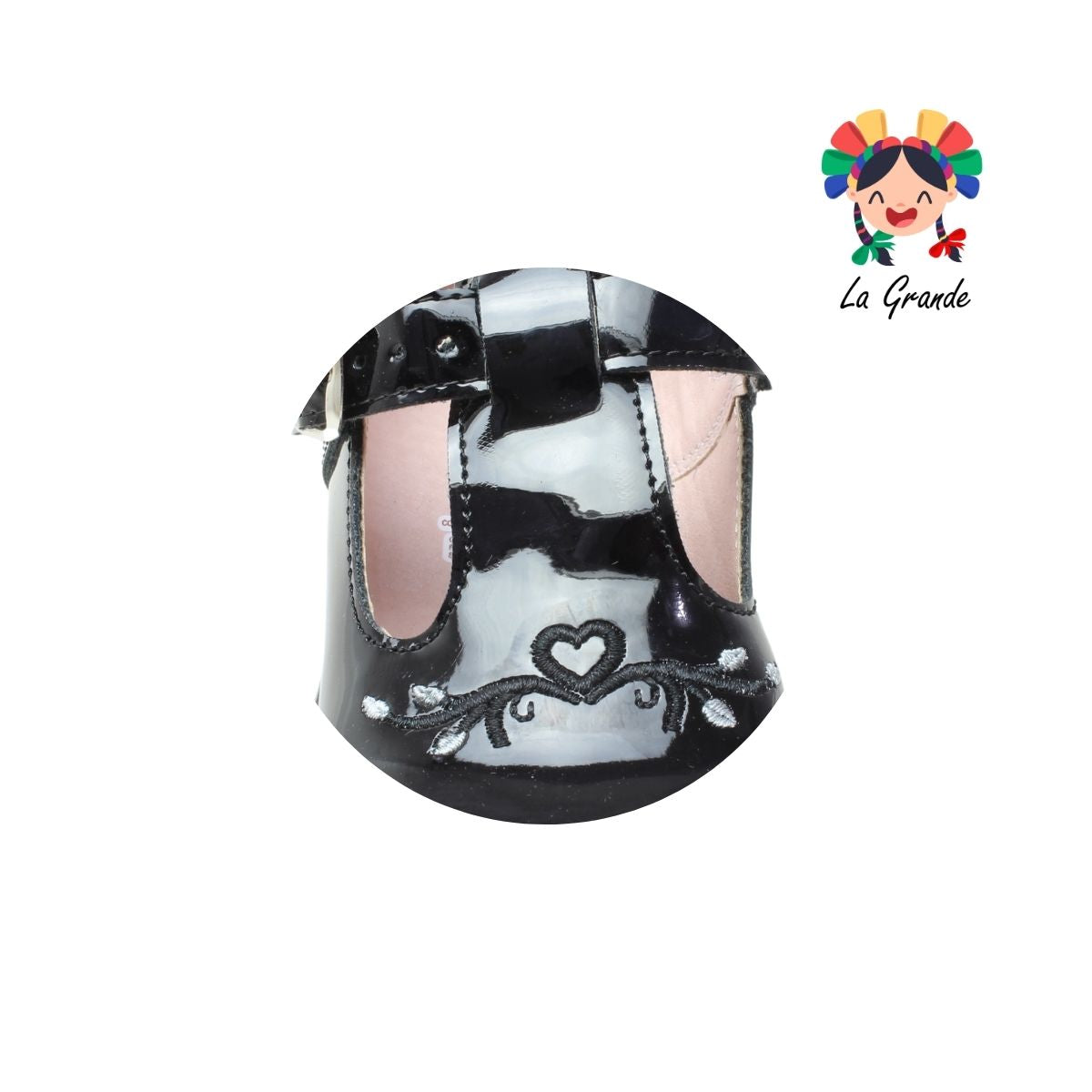 4412 NICK & WICK Negro Charol Zapato Escolar para Niña
