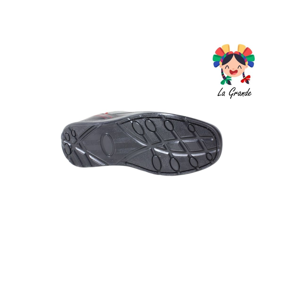 451 ADRIANO GIANETTI Negro Sintético Zapato Escolar para Joven
