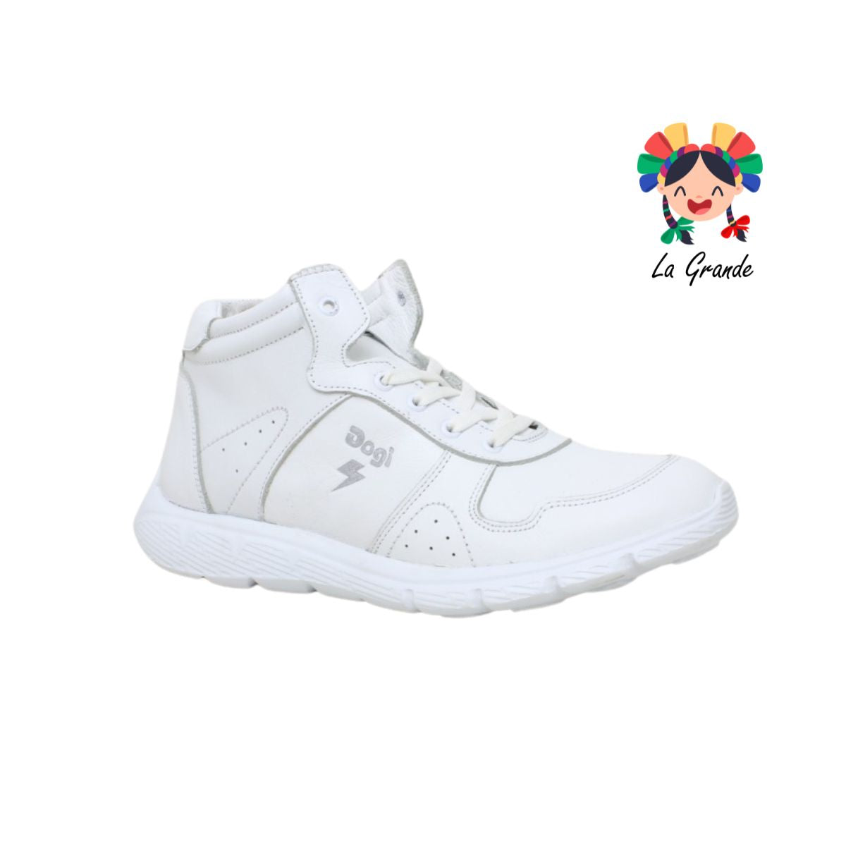 4528 DOGI Blanco tenis de bota para joven y dama