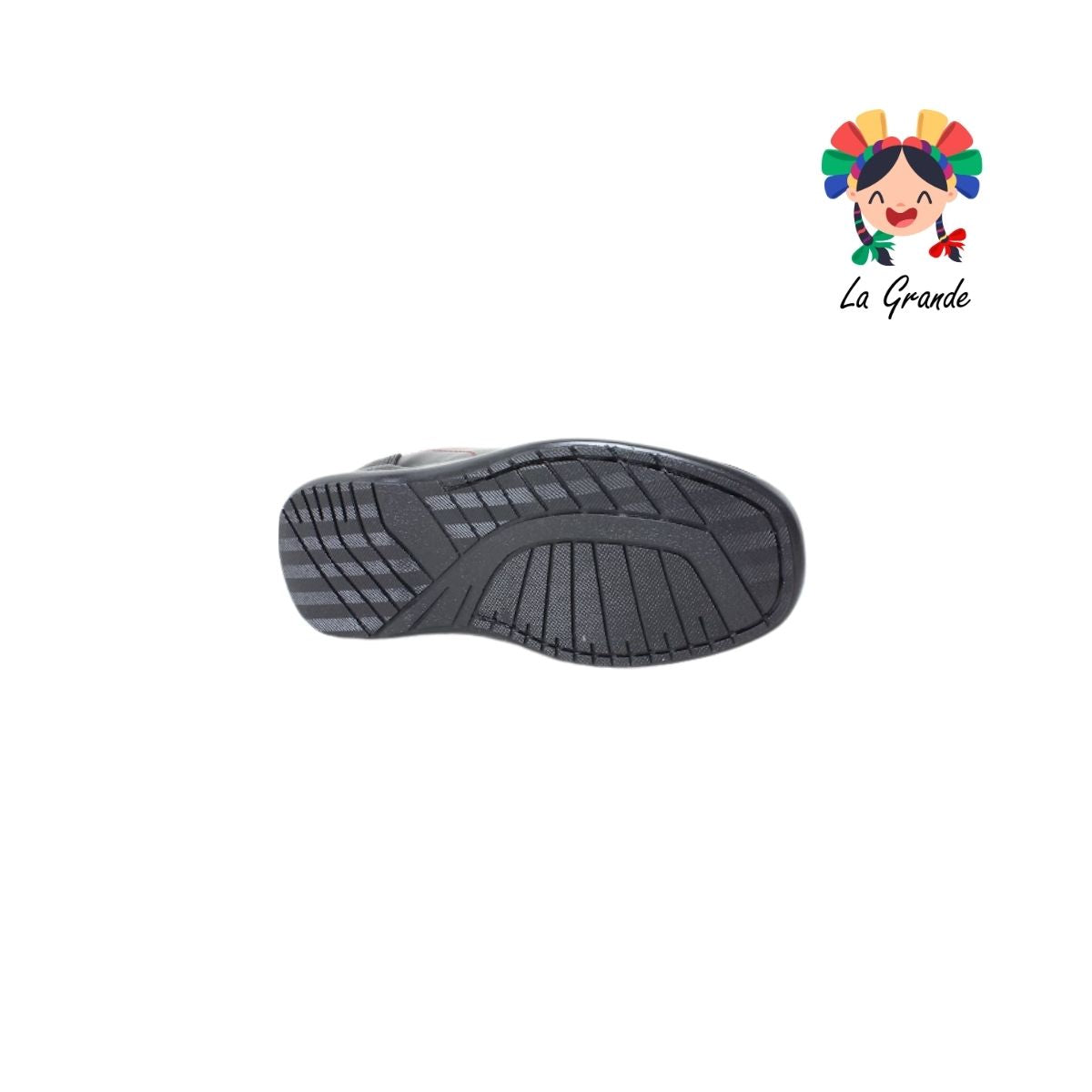 457 ADRIANO GIANETTI Negro Sintético Zapato Escolar para Niño