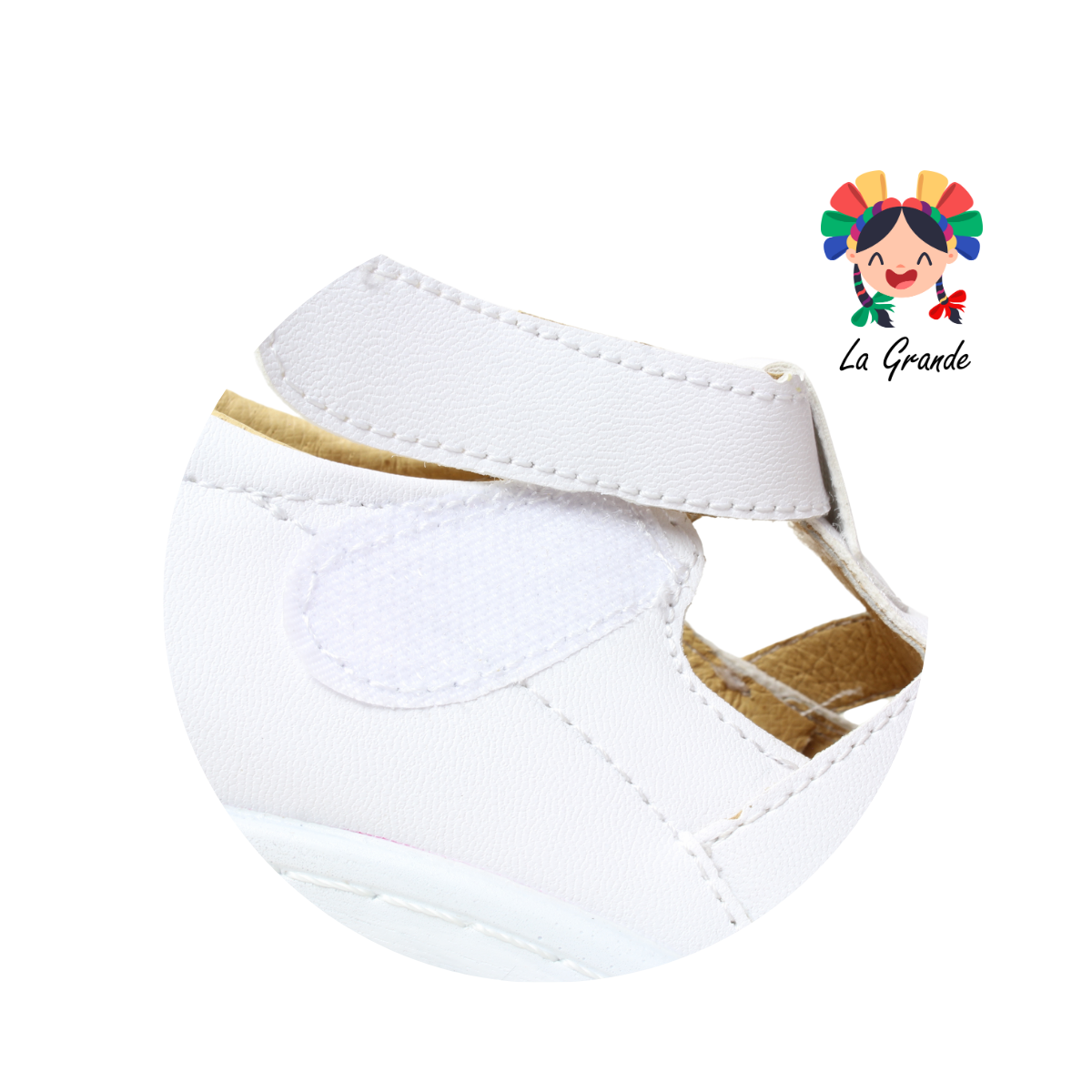 4580 BON WILD Blanco Flother Huarache Casual para Dama