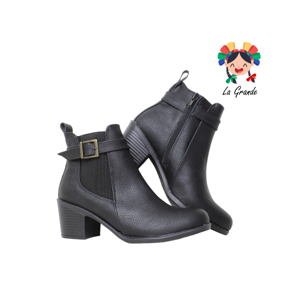 45 ALE REYNA Negro Sint Bota Casual para Dama