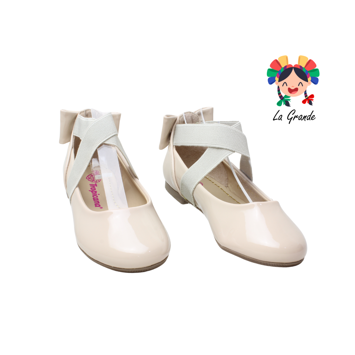 46028 TROPICANA Rosa Taiga Charol Balerina para Niña