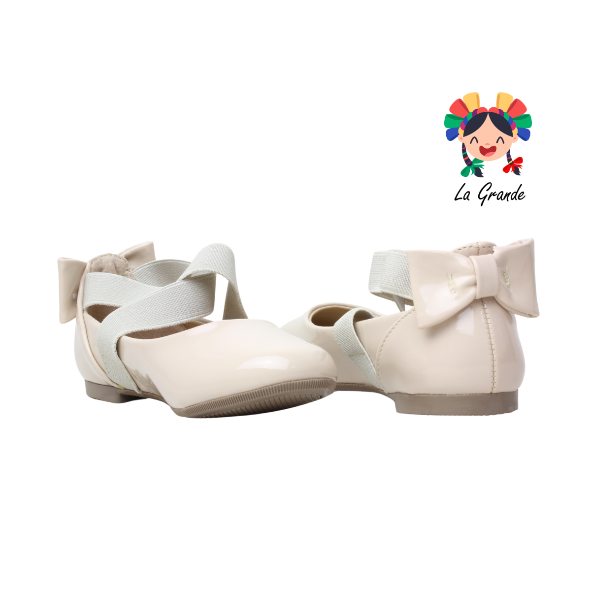 46028 TROPICANA Rosa Taiga Charol Balerina para Niña