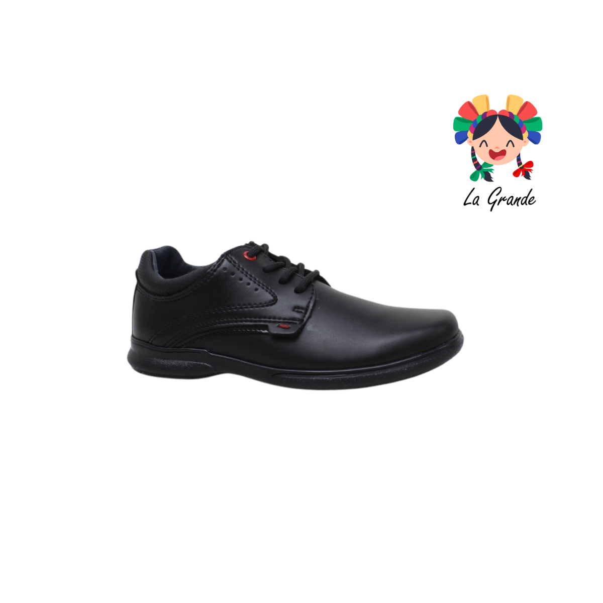 4614 RODRISAN Negro Sint Zapato Escolar para Joven
